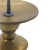 Metal Mid-Century Indian Brass & White Marble Candlesticks Pair For Sale - Image 7 of 11