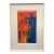 Vintage Vibrant Serigraph Print of an Artist's Study by Molly Schiff 1960s Midcentury Modern Art For Sale