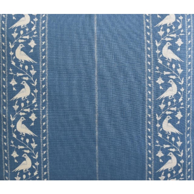 English Designer Lisa Fine Indigo Blue Baroda II Feather/Down Pillow For Sale - Image 3 of 5