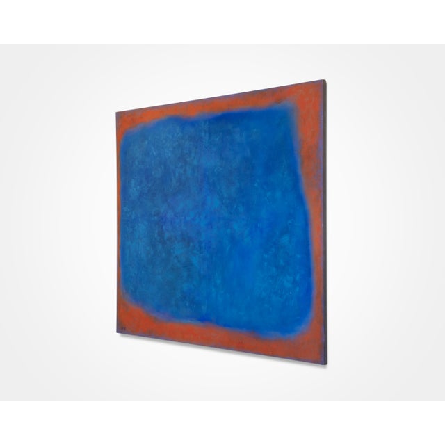 Mark Rothko Large 4x5 Vintage Abstract Painting on Canvas, 1978 For Sale - Image 4 of 8