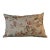 Large Bolster Pillow Decorated With a Delicate Water Color Look Floral Pattern of Soft Pinks, Greens & Oranges - Made in the U K For Sale