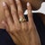 Mid 20th Century Vintage Pearl Diamond 18k Yellow Gold Ring, Size 6 For Sale - Image 5 of 6