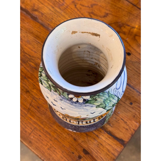 1950s Italian Ceramic Drug Jar For Sale - Image 4 of 7