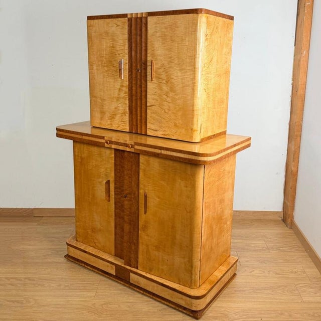 Art Deco Cocktail Cabinet from Harry & Lou Epstein, 1930s For Sale - Image 9 of 9