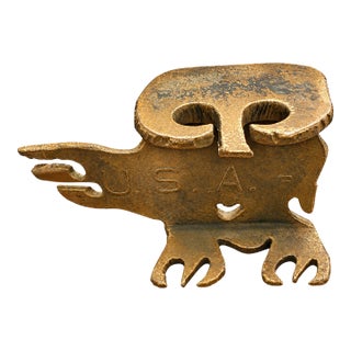Albert Leon Wilson Torch Cut Steel Owl Vintage 1971 Sculptural Figural Metal Art Industrial Brutalist For Sale