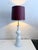 One 1970s floor lamp, single-bulb, E27 socket. The design is attributed to the Swiss ceramicist Margrit Linck. Ceramic,...