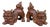 Japanese Ceramic Shisa Figures, 1980, Set of 2 For Sale