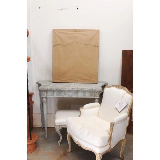 A French Restauration period oil on canvas still-life floral painting from the 19th century, in giltwood frame. Born in...