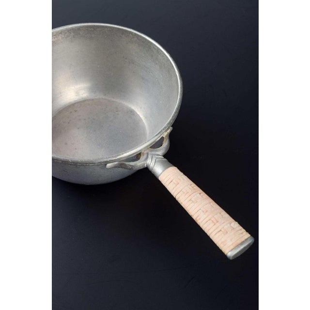 Pewter Casserole with Bamboo Handle from Just Andersen, Denmark, 1930s For Sale - Image 3 of 5