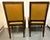Contemporary Late 20th Century Ralph Lauren French Louis XVI Painted Accent Chairs Mustard Yellow Leather With Nailhead Trim- Set of 2 For Sale - Image 3 of 7