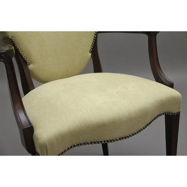 Set of Early 20th Century Mahogany Armchairs For Sale - Image 4 of 12