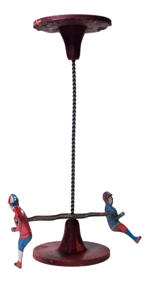 Antique Early 20th Century Tin Lithograph Spinning Toy