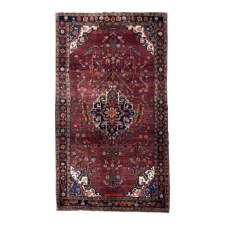 Antique Persian Nahavand Hand-Knotted Rug 5'2" X 11'2" For Sale