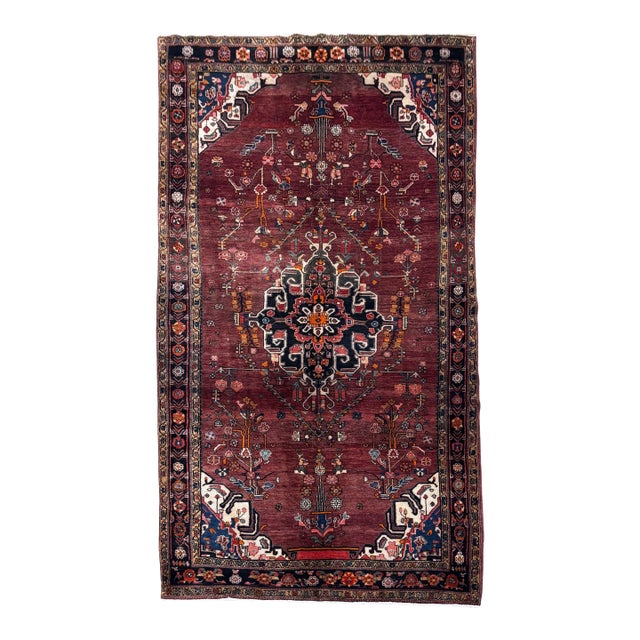 Antique Persian Nahavand Hand-Knotted Rug 5'2" X 11'2" For Sale