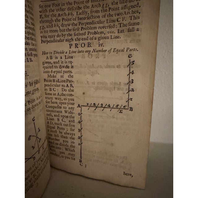 1715 Very Rare Antique Second Edition of John Love’s “Geodaesia: The Art of Surveying and Measuring” For Sale In Milwaukee - Image 6 of 9