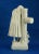 1920s Large 20th Century Biscuit Porcelain Sculpture of a Little Girl Praying on a Cross from Betoule Et Cie, Limoges, France For Sale - Image 5 of 18