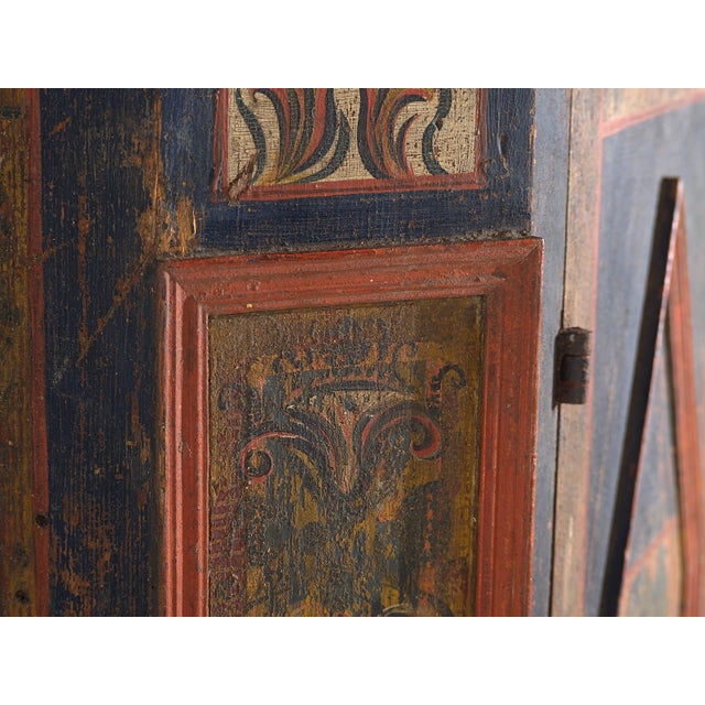 Antique Polychrome Wood Wardrobe For Sale - Image 16 of 18