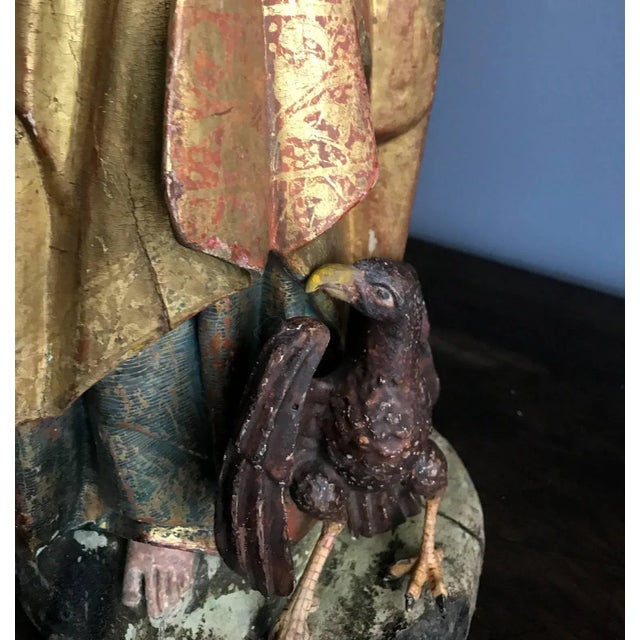 Gold Spanish Colonial Antique Santo Figure For Sale - Image 8 of 11