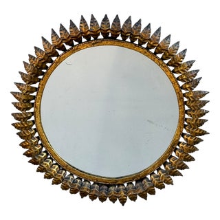 Vintage Italian Sun Mirror, 1950s For Sale