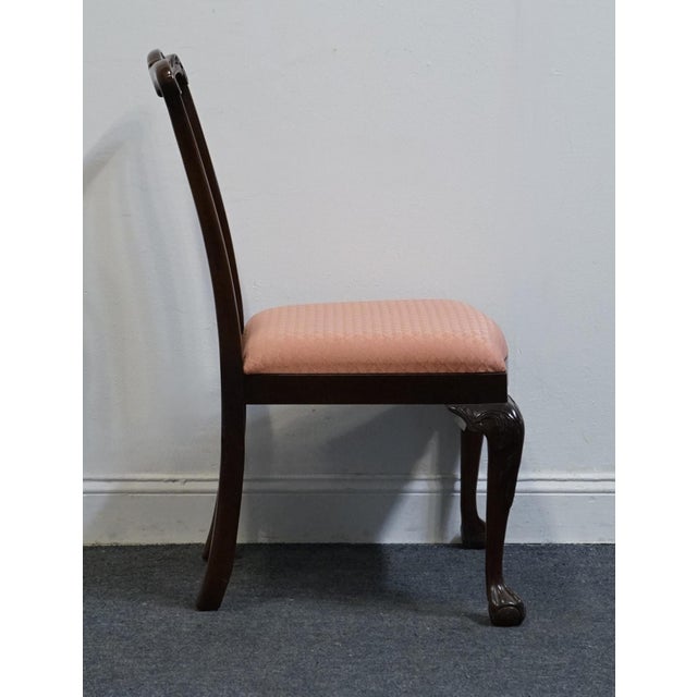 Late 20th Century Pennsylvania House Solid Mahogany Traditional Chippendale Style Dining Side Chair 13-31078 For Sale - Image 5 of 10
