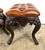 19th Century Pair of French Walnut Leather Tufted Benches For Sale - Image 5 of 12