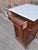 French 19th Century French Cupboard Side Table With Marble Top For Sale - Image 3 of 9
