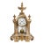 Enormous 15 Day French Crystal Regulator Clock With Portico Style Stone Case For Sale