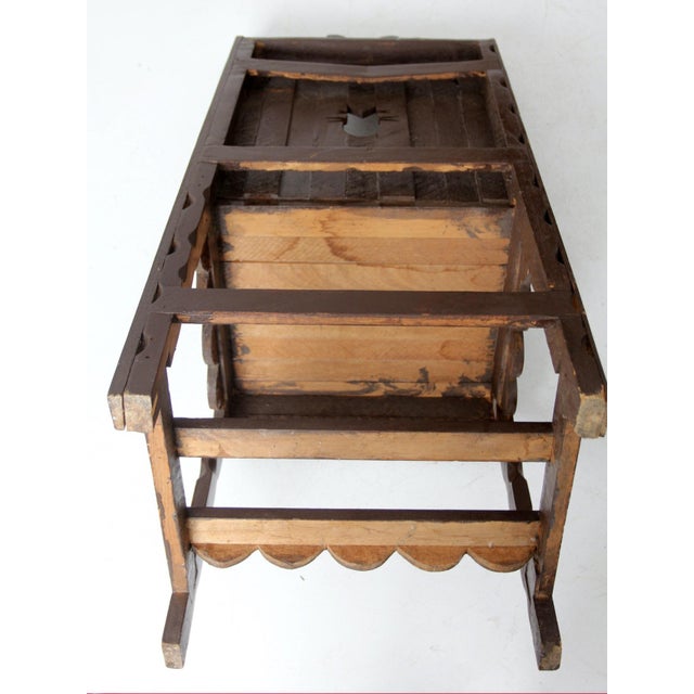 Vintage American Southwesternwood Chair For Sale - Image 12 of 12