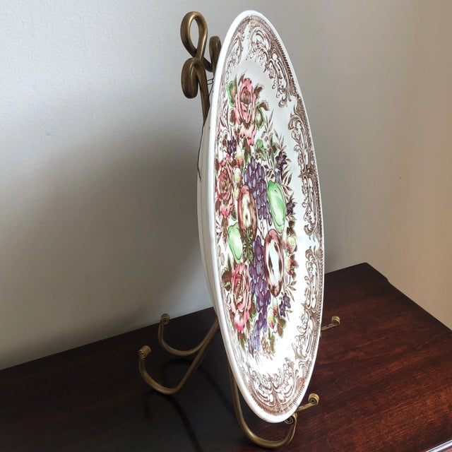 Large Mid-20th Century Decorative Plate For Sale - Image 10 of 13