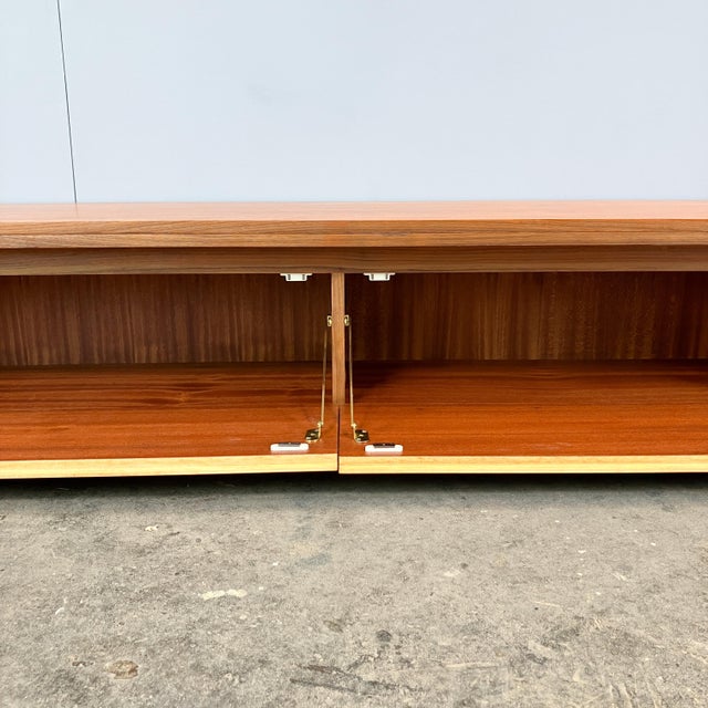 Vintage Lowboard in Walnut and Zebrano, 1960s For Sale - Image 11 of 14