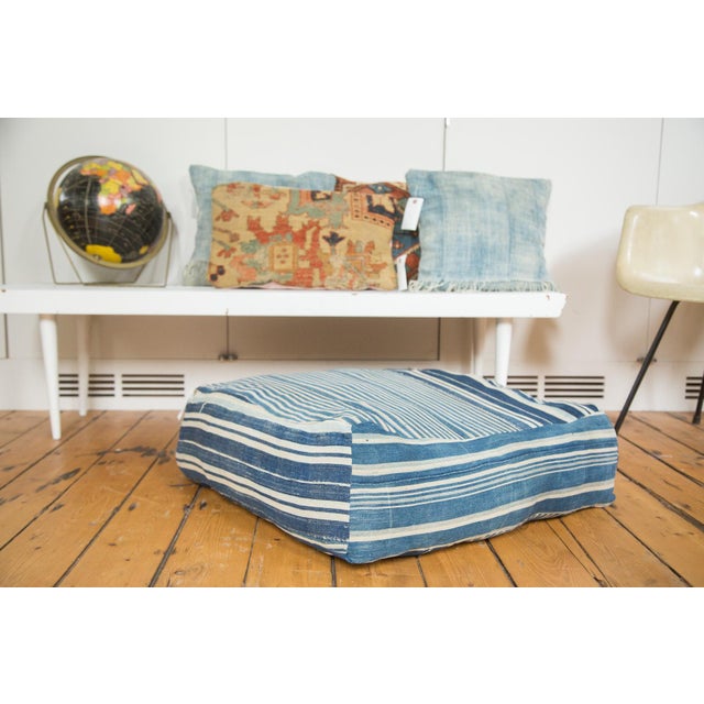 Vintage Light Blue Indigo Floor Pillow Chairish