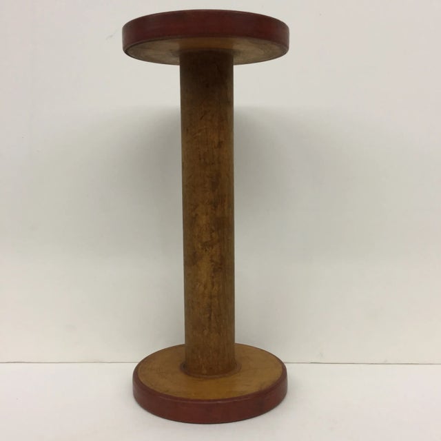 Antique Wooden Spool Artifact For Sale - Image 10 of 11