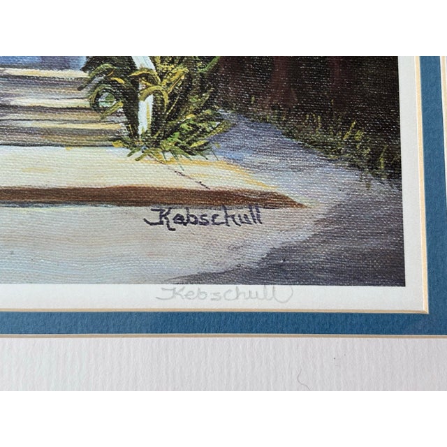 Nautical “Key West Lighthouse” Limited Edition Print by Fran Kebschull, C. 1970s For Sale - Image 3 of 6