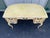 French Provincial Mid 20th Century Sligh Lowry French Provincial Leather Top Curved Writing Desk For Sale - Image 3 of 12