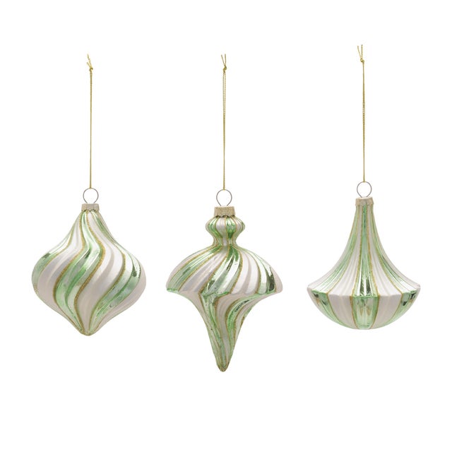 Add timeless charm to your holiday décor with this set of 12 Glass Ornaments. Featuring two petite sizes, these ornaments...