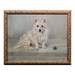 Persis Kirmse - Portrait of a Westie White Terrier - 1940s Painting