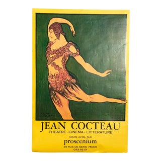 1950s Vintage Jean Cocteau Poster For Sale