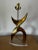 Mid 20th Century Biomorphic Modernist Brass and Lucite Lamp in the Style of Jean Arp For Sale - Image 5 of 7