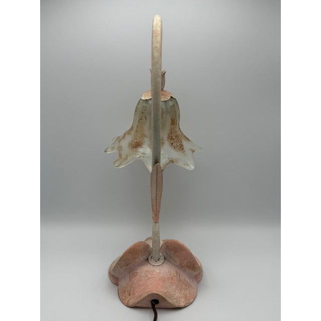 Wood Vintage Murano Table Lamp by Sergio Terzani, Italy, 1980s For Sale - Image 7 of 15