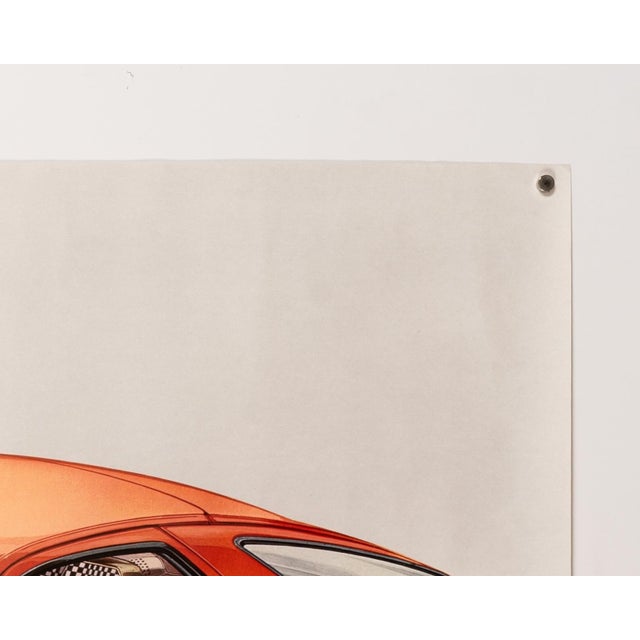 Paper Porsche 928 Red Cutaway Poster, 1980 For Sale - Image 7 of 9