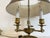 Antique Miller & Sons Brass Buillotte Lamp With Chocolate Brown Metal Shade For Sale - Image 4 of 8