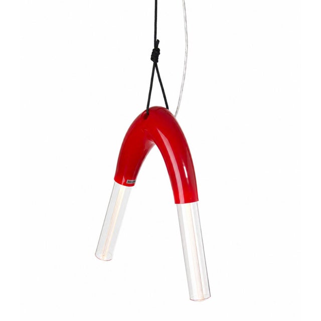 Bend 02 Double Pendant Light by Joe Zander For Sale - Image 4 of 11