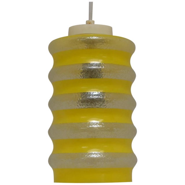 Mid-Century Glass Pendant Lamp, 1960s For Sale - Image 8 of 8