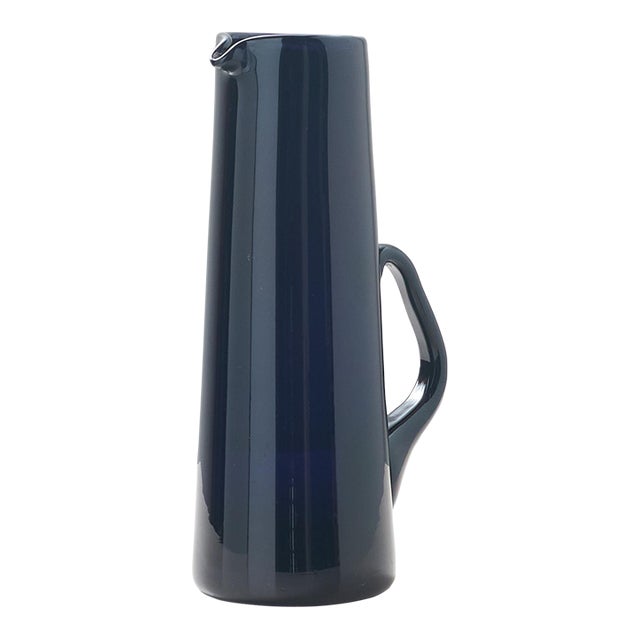 Sapphire Blue Water Pitcher by Per Lutken For Sale
