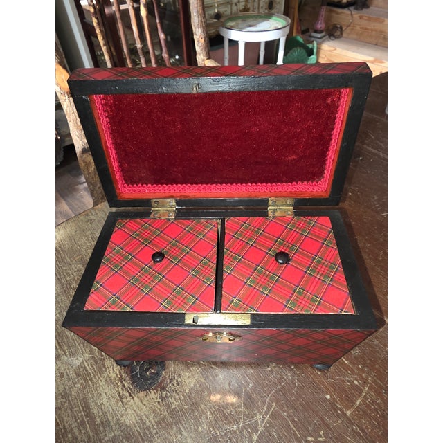 19th Century Tartan Ware Tea Caddy For Sale - Image 9 of 9