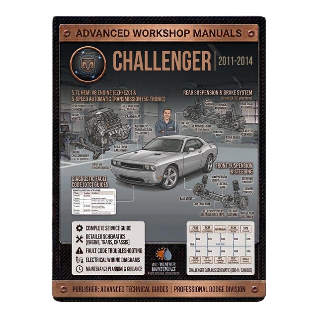 Dodge Challenger 2011-2014, Car Repair Manual, Workshop Guide Book For Sale