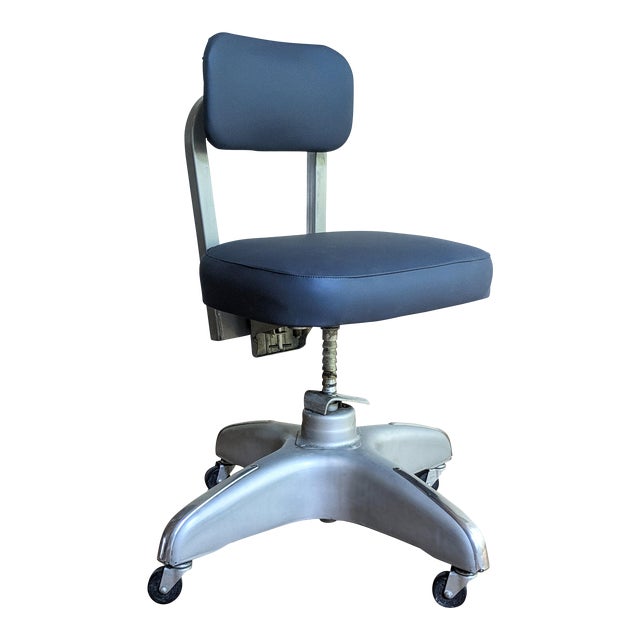 Mid-Century Industrial Office Chair - By Cole Steel | Chairish