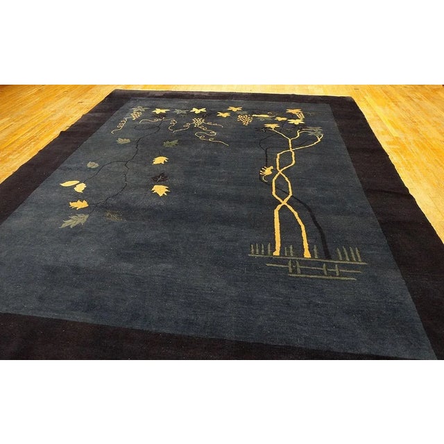 1920s Antique Chinese, Peking Rug 9' 0'' x 11' 6''. For Sale - Image 5 of 7