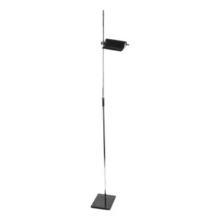 Vintage Minimalist Chrome Floor Lamp, Italy, 1970s For Sale
