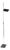 Vintage Minimalist Chrome Floor Lamp, Italy, 1970s For Sale